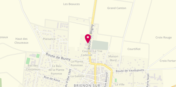 Plan de Az Auto Pneus, 12 Route de Bligny, 89210 Brienon-sur-Armançon