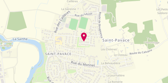 Plan de Allo Mecanique A Domicile, 16 Rue du Champ Large, 72190 Saint-Pavace
