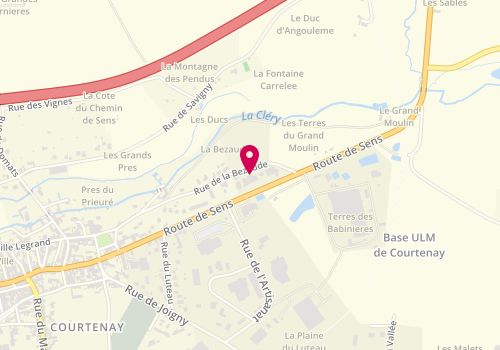 Plan de GDM Assistance, 43 Route de Sens, 45320 Courtenay