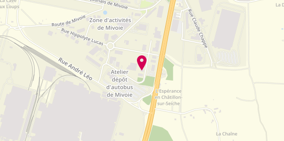 Plan de Garage Mivoie, 9 Rue Henri Pollès, 35136 Saint-Jacques-de-la-Lande