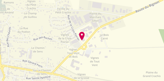 Plan de Agent Citroen, Zone Industrielle 
Rue du Marchais Sillon, 45210 Ferrières-en-Gâtinais