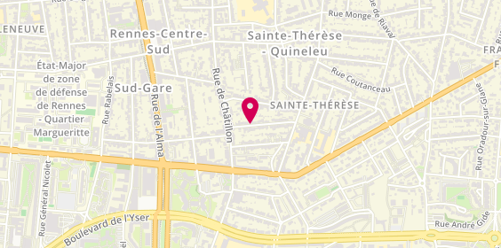 Plan de Garage LESAGE, 11 Rue Gabriel Fauré, 35000 Rennes