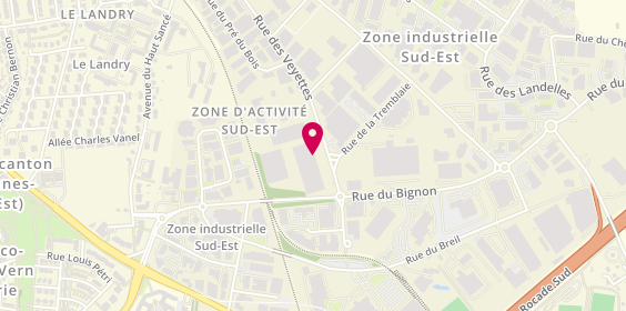 Plan de SARL Procaris, 32 Rue des Veyettes, 35000 Rennes