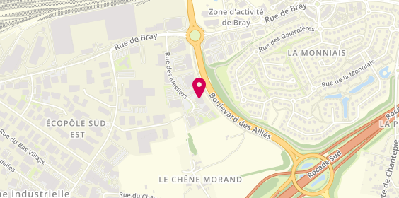 Plan de Centre Porsche Rennes, 13 Rue des Mesliers, 35510 Cesson-Sévigné