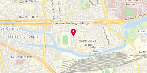 Plan de Garage Laurent, 5 Rue Maquis de Saint Marcel, 35000 Rennes