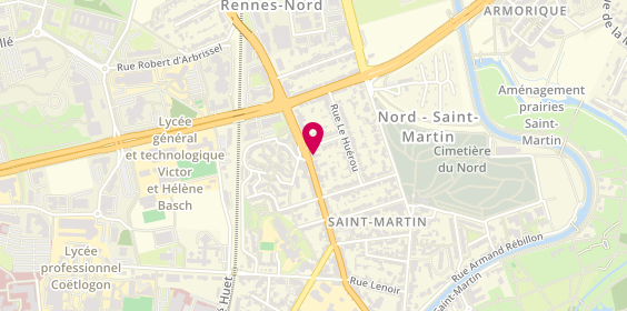 Plan de Gehannin, 238 Rue Saint Malo, Bis, 35000 Rennes