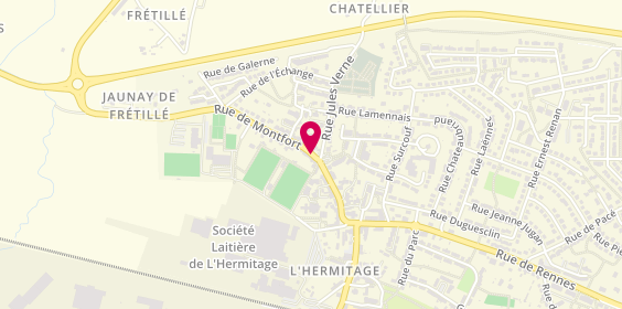 Plan de Abs Centre Auto, Route de Montfort, 35590 L'Hermitage