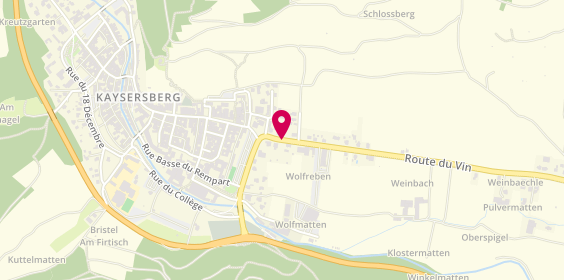 Plan de Hiltenfinck Automobiles Services, 43 Route du Vin, 68240 Kaysersberg