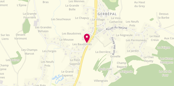 Plan de Garage Thiery, 34 Route de Gérardmer, 88430 Gerbépal