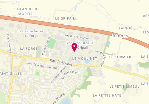 Plan de Atelier Gt, 8 Rue Aulnes, 35590 Saint-Gilles