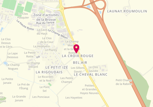 Plan de MORAINES Hervé, Zone Artisanale la Croix Rouge, 35520 La Chapelle-des-Fougeretz