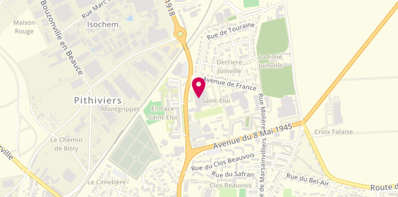 Plan de Auto Val de Loire Pithiviers / A.V.L Pithiviers, 2 Avenue 11 Novembre, 45300 Pithiviers