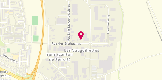 Plan de Garage Hurdebourcq, 13 Rue des Grahuches, 89100 Sens
