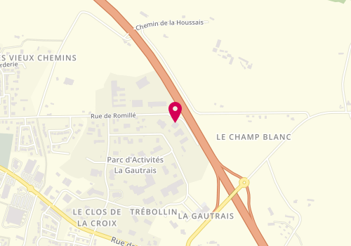 Plan de Gabillard Automobiles, Zone Artisanale la Gautrais
106 Rue de Romillé, 35360 Montauban-de-Bretagne