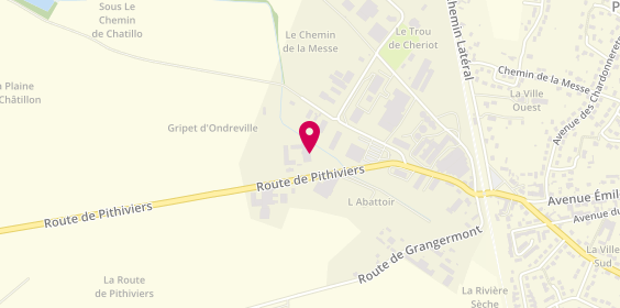Plan de Auto Styl, 12 Route de Pithiviers, 45390 Puiseaux