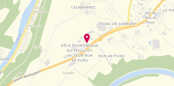 Plan de BestDrive - Kertrucks Pneus, Zone Aménagement de Run Ar Puns, 29150 Châteaulin