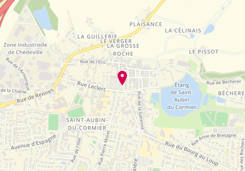 Plan de Precisium Garage, 4 Rue des Monts d'Arrée, 35140 Saint-Aubin-du-Cormier