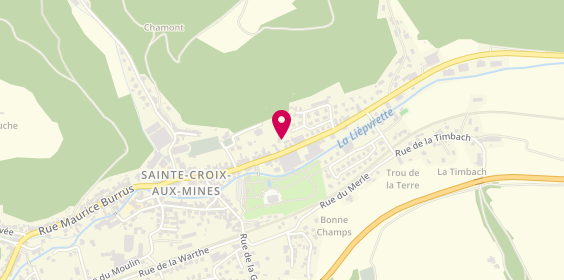 Plan de Garage Kssler, 16 Bis Rue Maurice Burrus, 68160 Sainte-Croix-aux-Mines