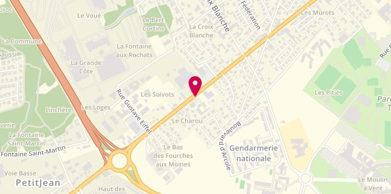 Plan de Occas'Pneu, 75 Route d'Auxerre, 10120 Saint-André-les-Vergers