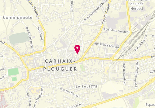 Plan de Ford, 5 Rue Raymond Poincaré, 29270 Carhaix-Plouguer