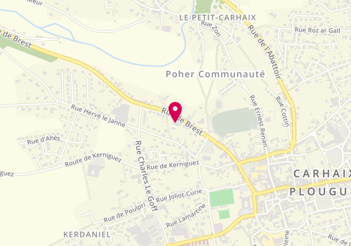 Plan de Garage du Poher, 25 Rue de Brest, 29270 Carhaix-Plouguer