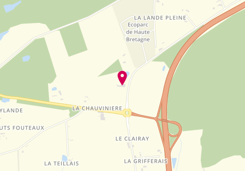 Plan de Carrosserie Renard, La Chauvinière, 35250 Saint-Aubin-d'Aubigné