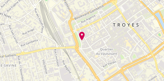 Plan de Auto Center Hugot, 31 Rue Paul Dubois, 10000 Troyes