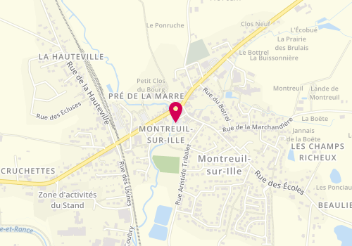 Plan de Garage Papeil, Zone Artisanale du Stand, 35440 Montreuil-sur-Ille