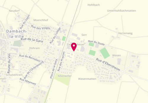 Plan de Ste d'Exploit Garage Elter, Route d'Ebersheim, 67650 Dambach-la-Ville