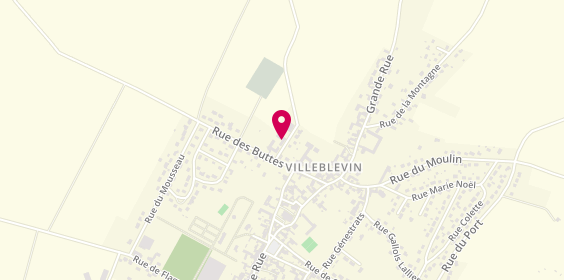 Plan de RO2 Aventure, 3 Rue du Petit Villeblevin, 89340 Villeblevin