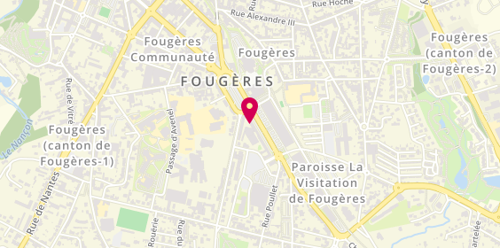 Plan de Service Auto Fougères, 6 Rue de Sévigné, 35300 Fougères