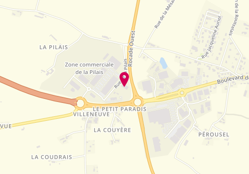 Plan de Peugeot Gemy Fougeres, Zone Commerciale - 1 Rue De
La Pilais, 35133 Lécousse