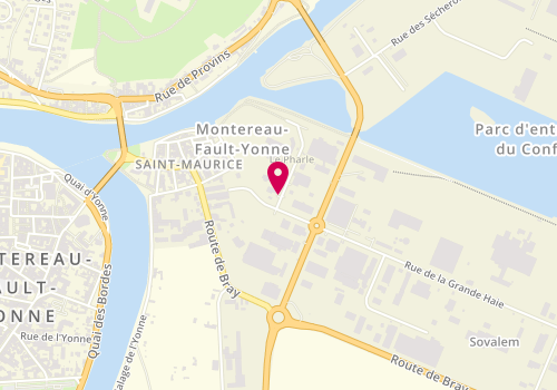 Plan de Montereau Dépannage, 1 Rue du Pharle, 77130 Montereau-Fault-Yonne