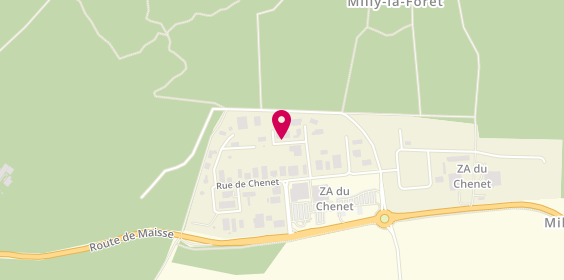 Plan de 1,2,3 AutoService, 9 Rue Prunelliers, 91490 Milly-la-Forêt