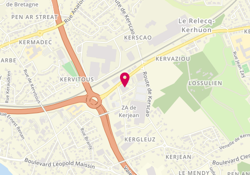 Plan de Centre Auto de Kerscao, 6 Rue Jean Monnet, 29480 Le Relecq-Kerhuon