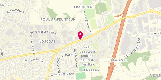 Plan de Sos Pare-Brise +, 14 Rue Amiral Romain Desfosses, 29200 Brest