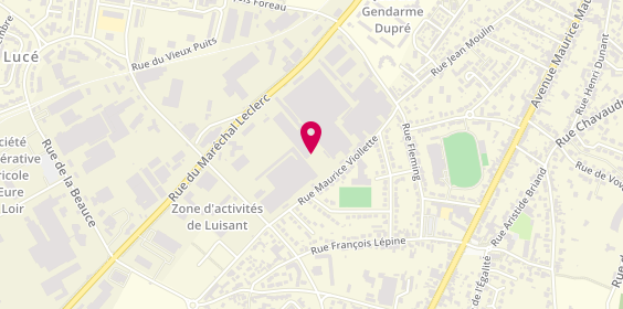 Plan de Centre Auto Services Zeroual Ridha, 61 Rue du Marechal Leclerc, 28110 Lucé