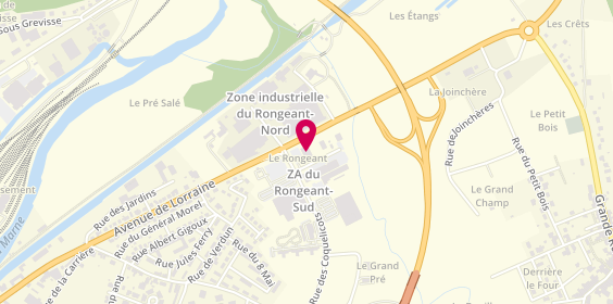 Plan de Rm Automobile, Rue des Coquelicots Zone Artisanale du Rongeant, 52300 Joinville