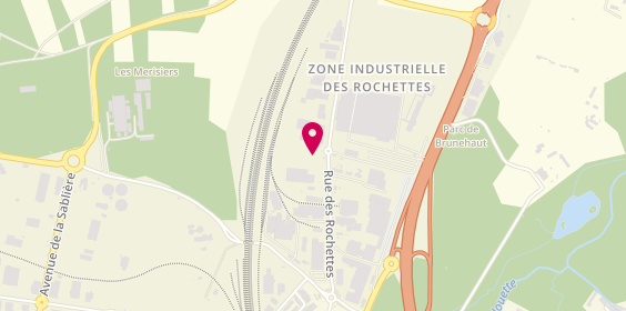 Plan de Mondial Pare Brise, 9 Rue des Rochettes Zone Industrielle De, 91150 Morigny-Champigny