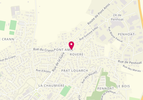 Plan de Garage Pont - Gouesnou, 101 Rue de Penhoat, 29850 Gouesnou