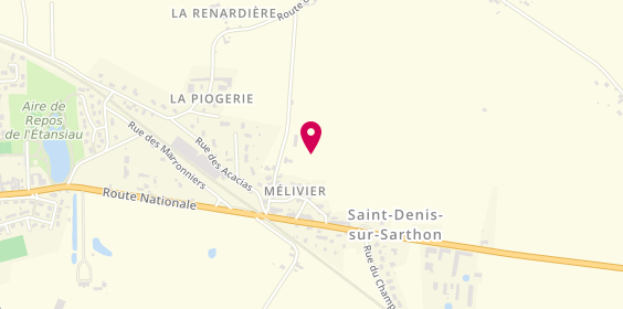 Plan de Access - TotalEnergies, 10 Rue Principale, 61420 Saint-Denis-sur-Sarthon