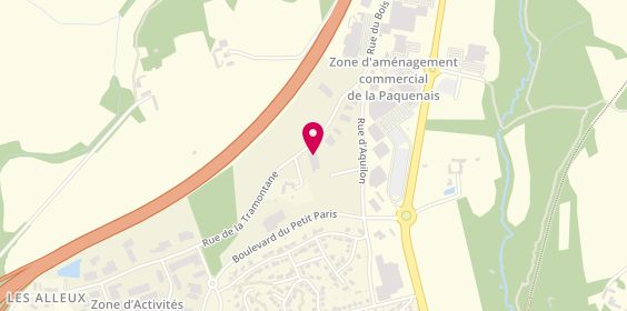 Plan de Axial - Carrosserie Dinannaise, Zone Artisanale Alleux
440 Rue de la Tramontane, 22100 Taden