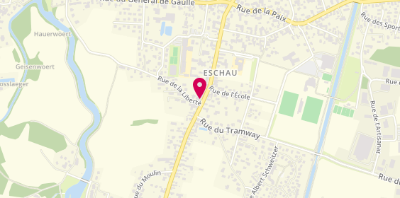 Plan de Garage Central d'Eschau, 72 Rue de la 1ère Division Blindée, 67114 Eschau
