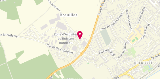 Plan de Breuillet Automobiles, 4 Rue du Buisson Rondeau, 91650 Breuillet