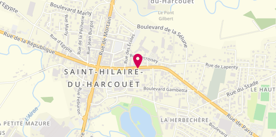 Plan de Bpsa Bailly Pieces Services Auto, 62 Rue de Paris, 50600 Saint-Hilaire-du-Harcouët