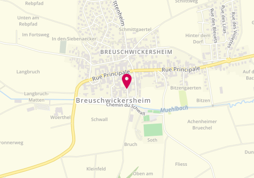Plan de Auto Breusch, 7 Rue Forgerons, 67112 Breuschwickersheim