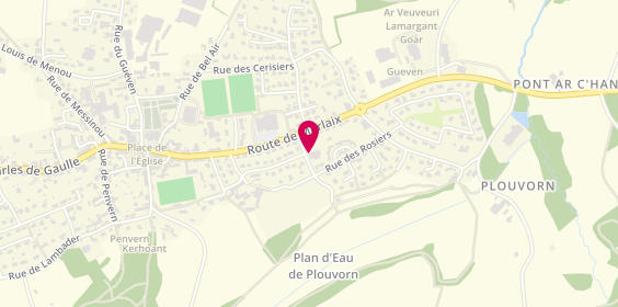 Plan de Autos Services Madec, 1 Rue du Plan d'Eau, 29420 Plouvorn