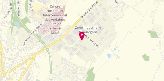 Plan de Garage Rodrigues, Zone Industrielle Beauregard, 61600 La Ferté-Macé
