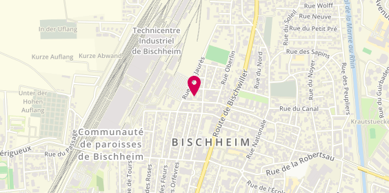 Plan de Garage Renault Aumeca, 16 Rue Robert Kieffer, 67800 Bischheim