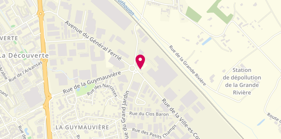 Plan de Mondial Pare Brise, 11 Rue du Clos du Noyer Zone Industrielle Sud, 35400 Saint-Malo